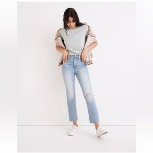 Madewell Perfect Vintage Jeans in Coney Wash: Destroyed Edition